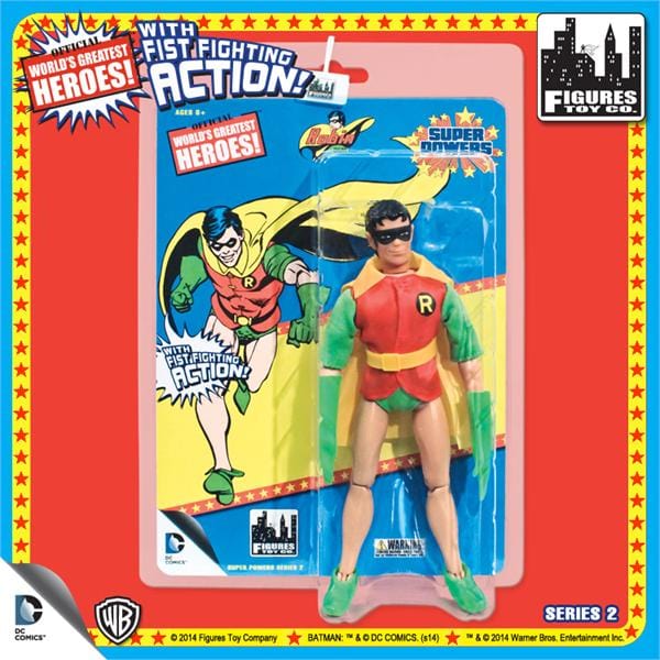Super Powers 8 Inch Action Figures With Fist Fighting Action Series 2: Set of all 4 Figures