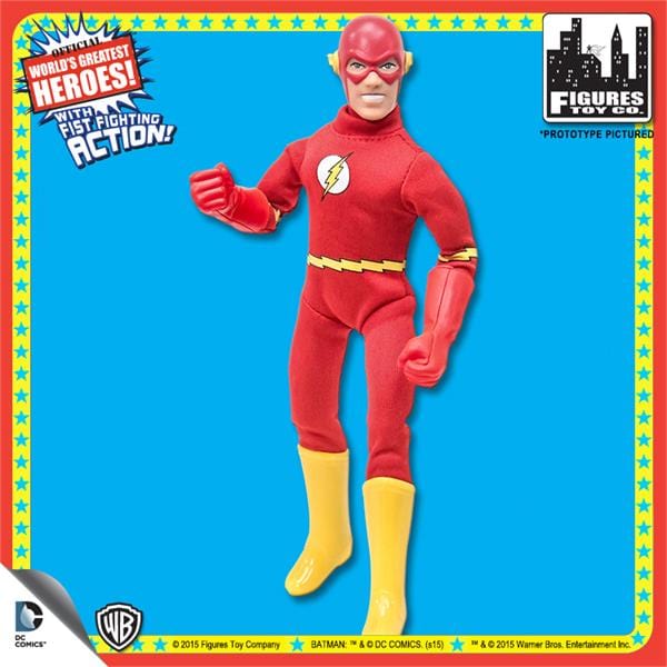 Super Powers 8 Inch Action Figures With Fist Fighting Action Series 3: Flash