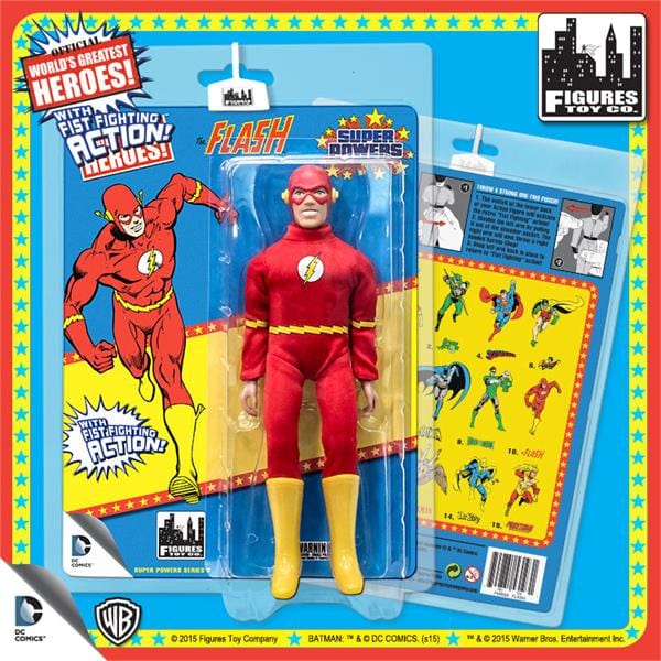 Super Powers 8 Inch Action Figures With Fist Fighting Action Series 3: Flash