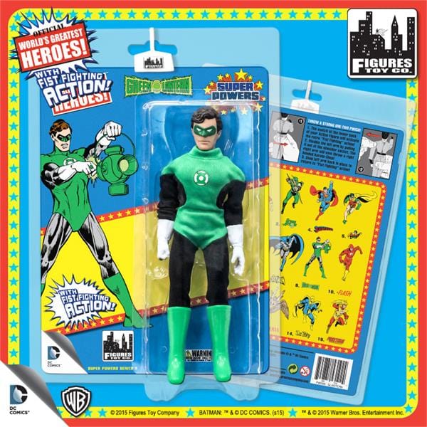 Super Powers 8 Inch Action Figures With Fist Fighting Action Series 3: Green Lantern