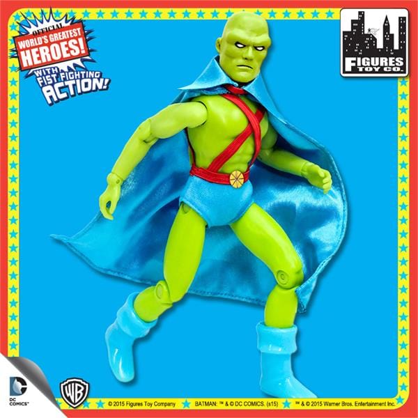 Super Powers 8 Inch Action Figures With Fist Fighting Action Series 3: Martian Manhunter