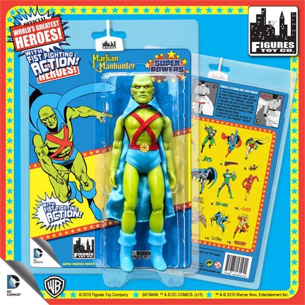 Super Powers 8 Inch Action Figures With Fist Fighting Action Series 3: Martian Manhunter