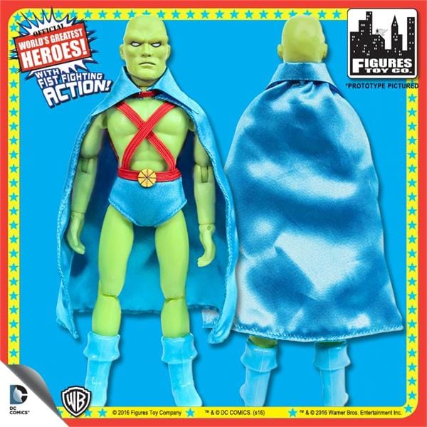 Super Powers 8 Inch Action Figures With Fist Fighting Action Series 3: Martian Manhunter