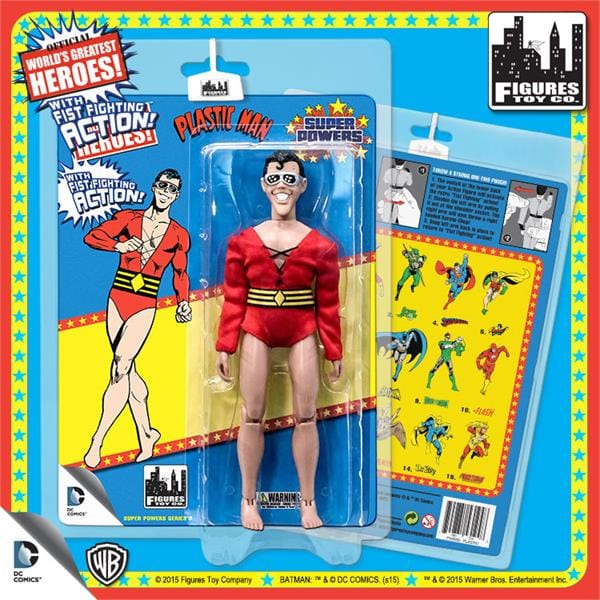 Super Powers 8 Inch Action Figures With Fist Fighting Action Series 3: Plastic Man