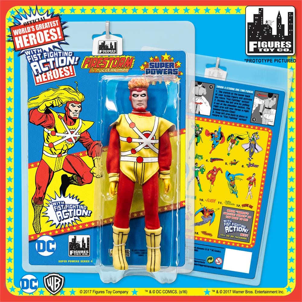 Super Powers 8 Inch Action Figures With Fist Fighting Action Series: Firestorm