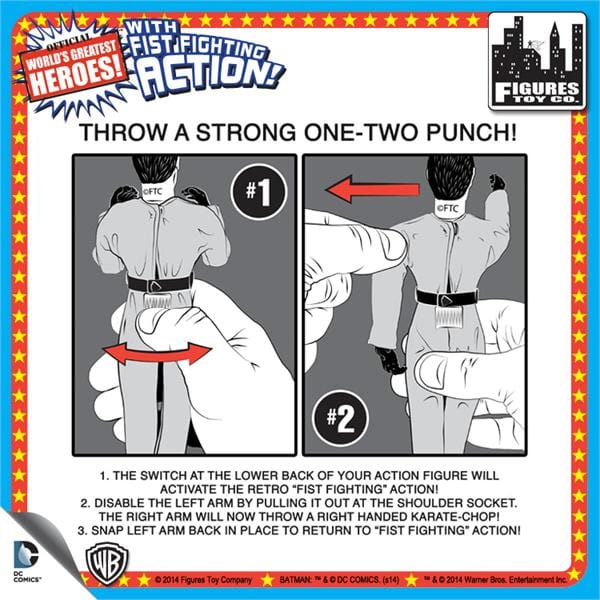 Super Powers 8 Inch Action Figures With Fist Fighting Action Series: Red Tornado