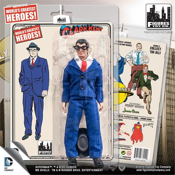 Superman Retro 8 Inch Action Figures Series 2: Clark Kent