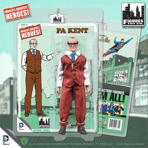 Superman Retro 8 Inch Action Figures Series 3: Pa Kent
