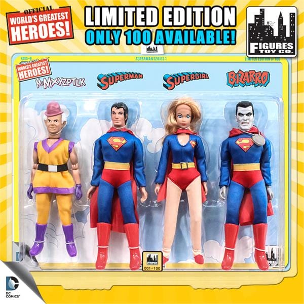 Superman Retro Action Figures Series One Four Pack