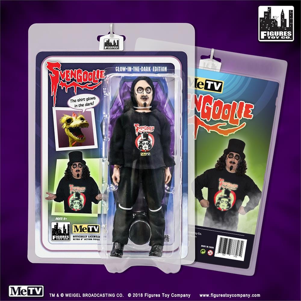 Svengoolie 8 Inch Retro Action Figure (2018 Glow In The Dark T-Shirt Edition)