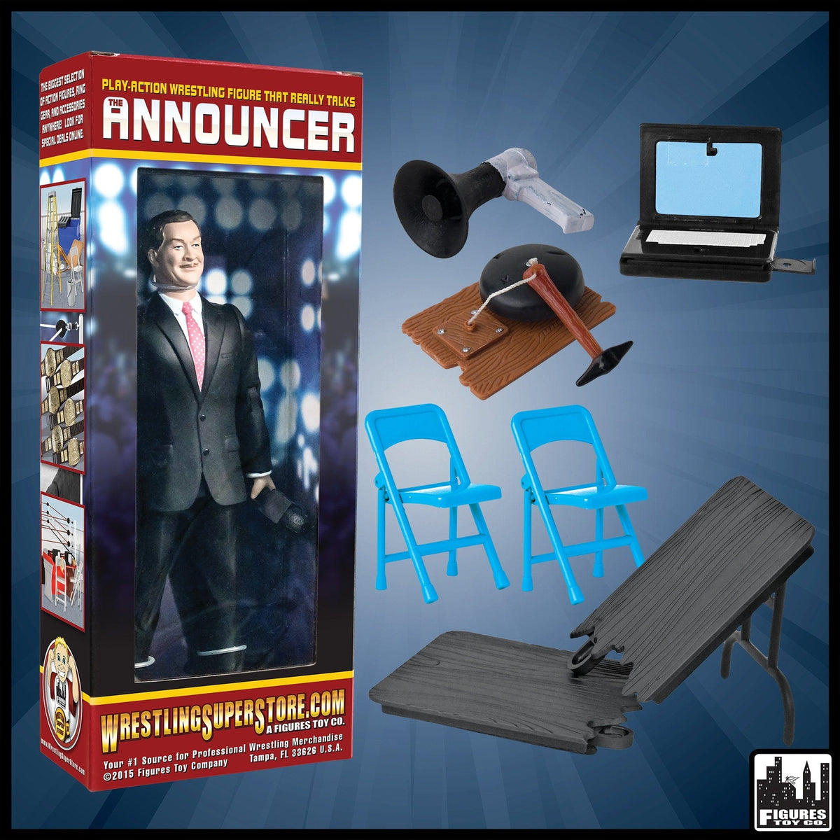 Talking Announcer Special Deal 5 For WWE Wrestling Action Figures