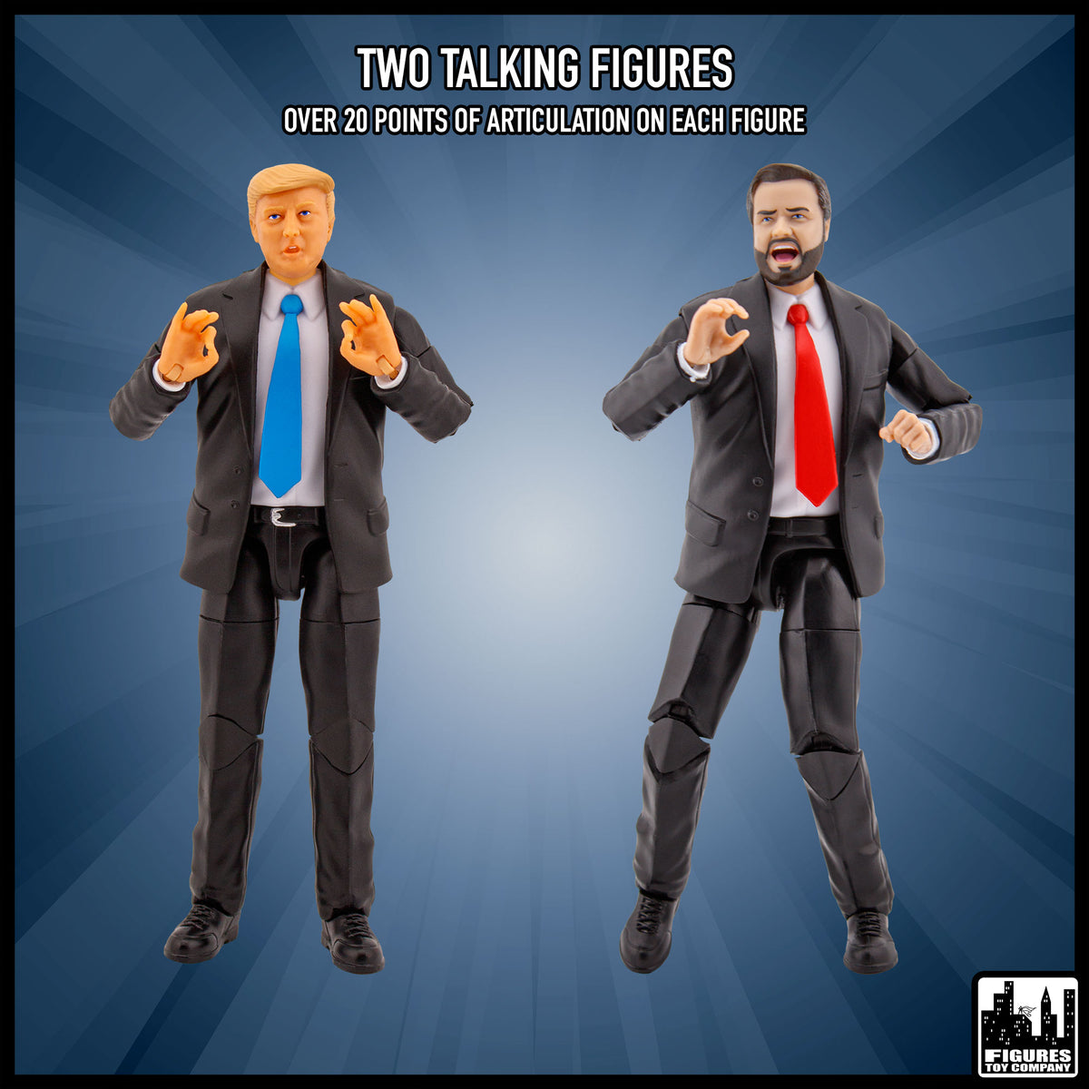 Talking Trump Vance Two Pack 02 Action