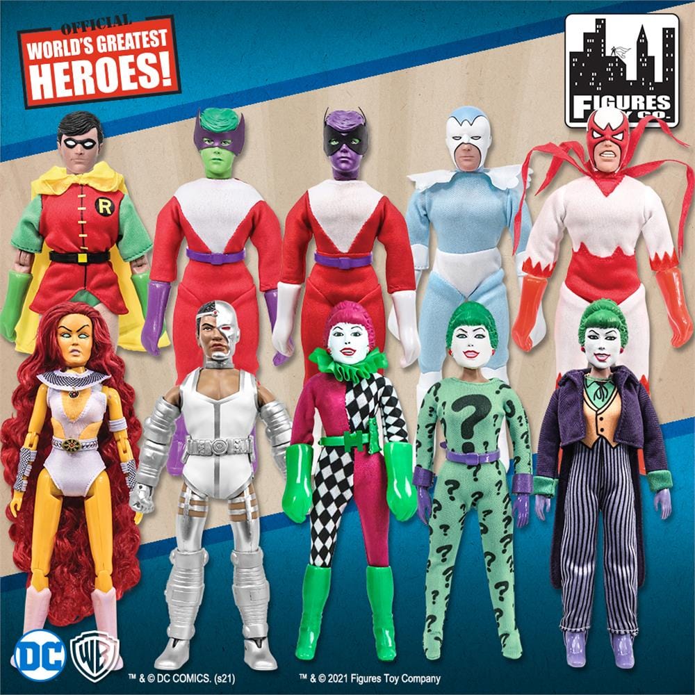 DC Comics Teen Titans Go! 5 Mini Figure Da Film – Batman, Superman, Beast Boy, Raven E Jade Wilson – Giocattoli Intercambiabili Per Bambini