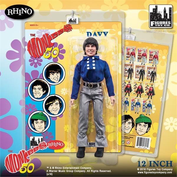 The Monkees 12 Inch Action Figures Series Blue Band Outfit: Davy Jones