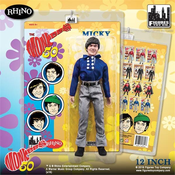 The Monkees 12 Inch Action Figures Series Blue Band Outfit: Micky Dolenz