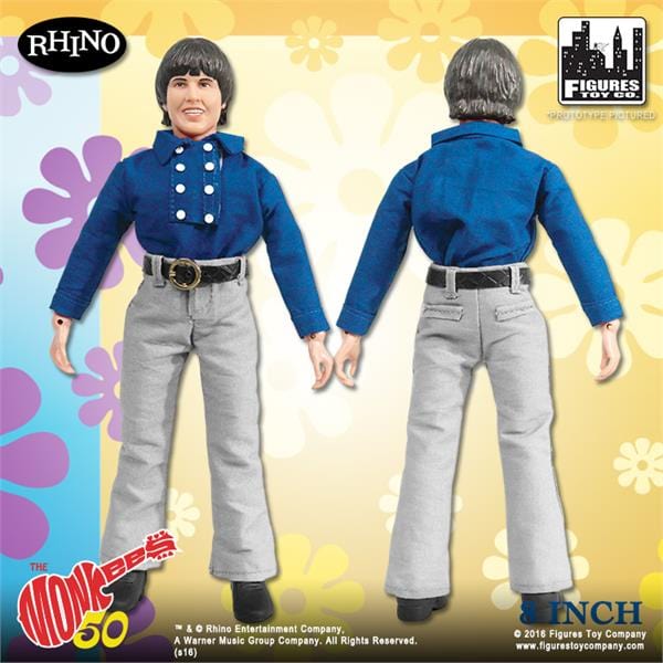 The Monkees 8 Inch Action Figures: Blue Band Outfit: Davy Jones