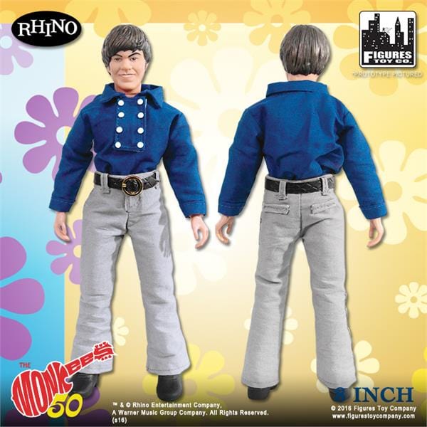 The Monkees 8 Inch Action Figures Series One Blue Band Outfit: Micky Dolenz