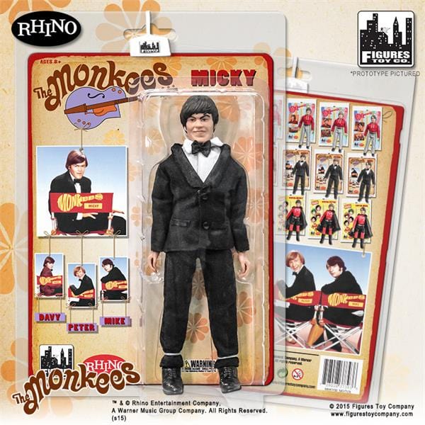 The Monkees 8 Inch Action Figures Series One Tuxedo Outfit: Micky Dolenz