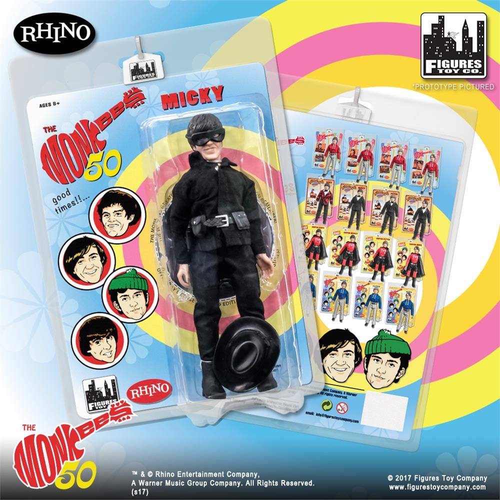 The Monkees 8 Inch Retro Action Figure Variants: Bandit Micky Dolenz