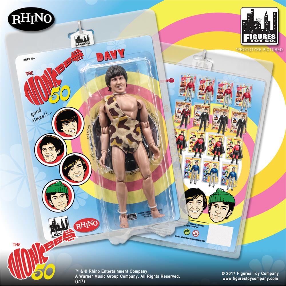 The Monkees 8 Inch Retro Action Figure Variants: Jungle Davy Jones