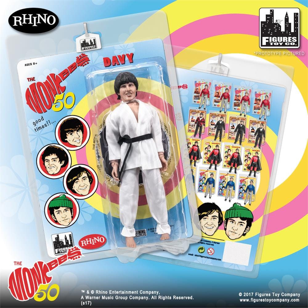The Monkees 8 Inch Retro Action Figure Variants: Karate Davy Jones