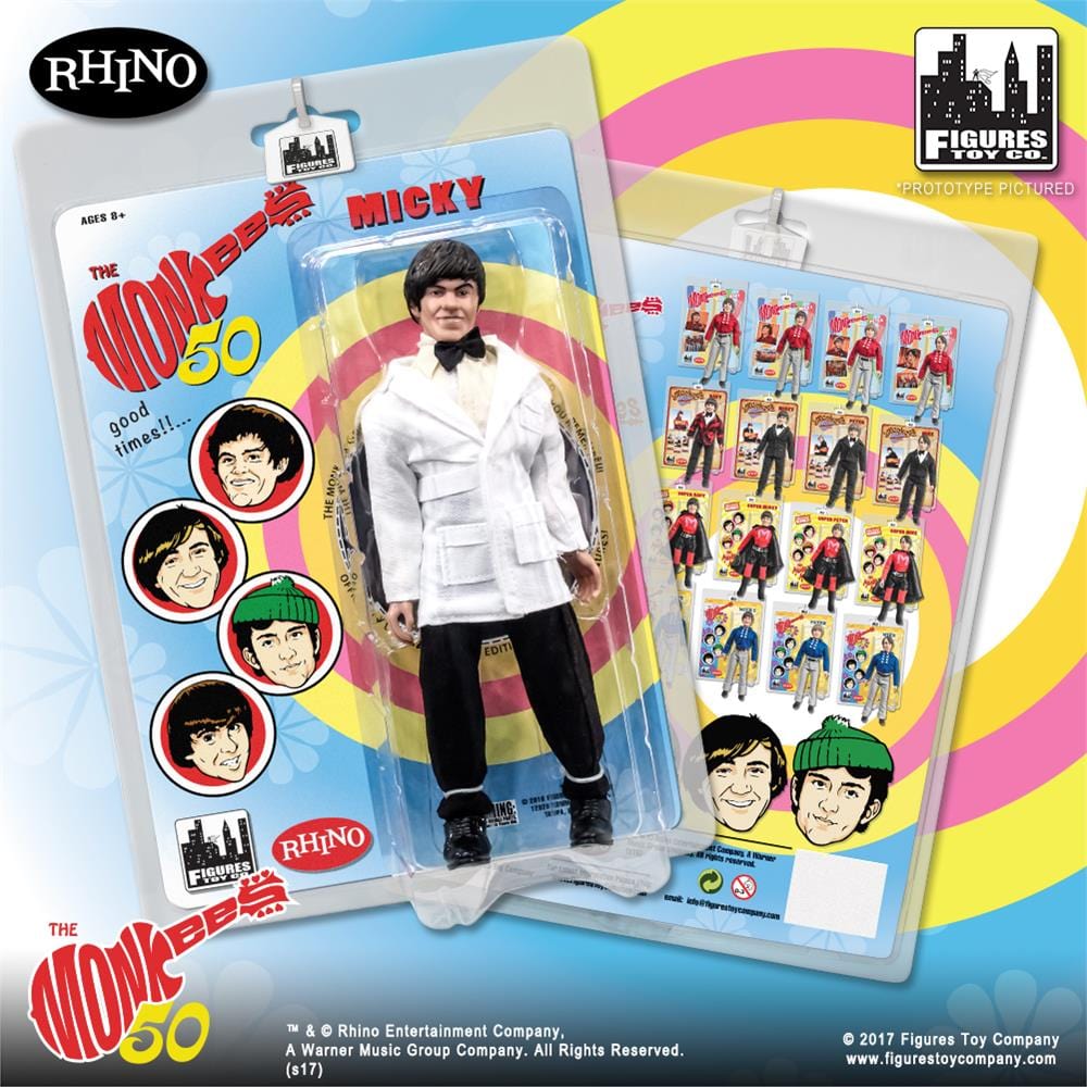 The Monkees 8 Inch Retro Action Figure Variants: Lab Coat Micky Dolenz
