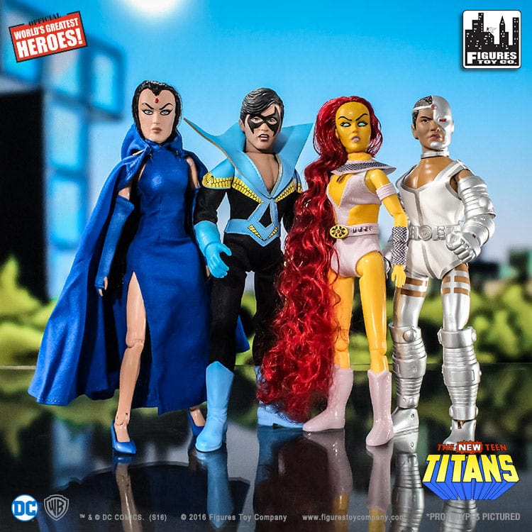 The New Teen Titans Retro 8 Inch Action Figures Series 1: Set of all 4