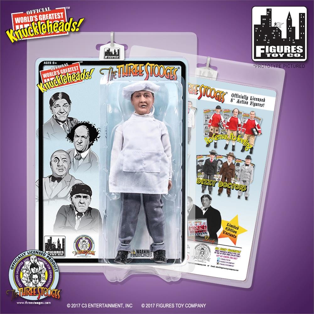 The Three Stooges 8 Inch Action Figures: Chef Curly