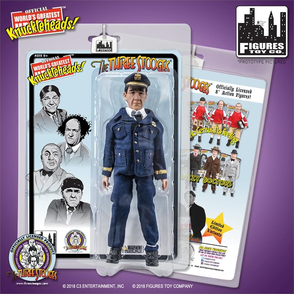 The Three Stooges 8 Inch Action Figures: Dizzy Detectives Shemp
