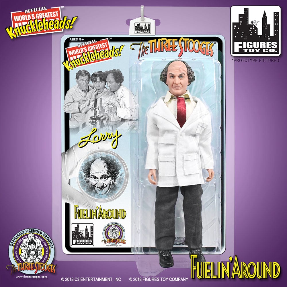 The Three Stooges 8 Inch Action Figures: Fuelin' Around Larry