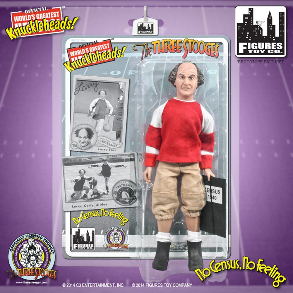 The Three Stooges 8 Inch Action Figures: No Census, No Feeling Larry