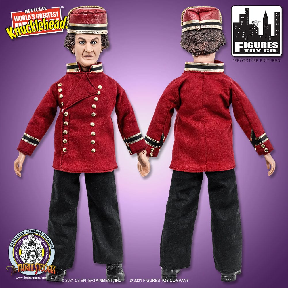 Action Figure The Three Stooges 8 Pollici – Idle Roomers Con Lente – The Wolf Man – Figures Toy Company
