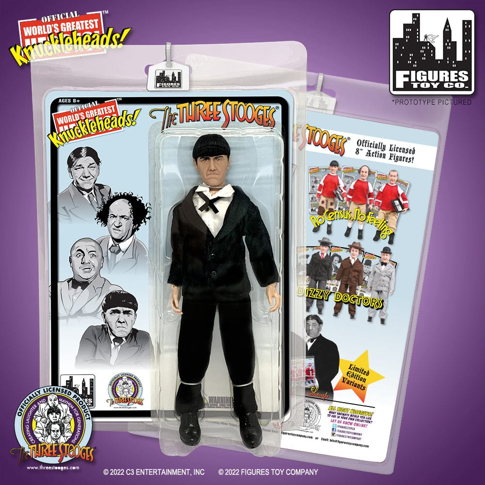 The Three Stooges 8 Inch Action Figures Series: Tuxedo Series Set of all 4