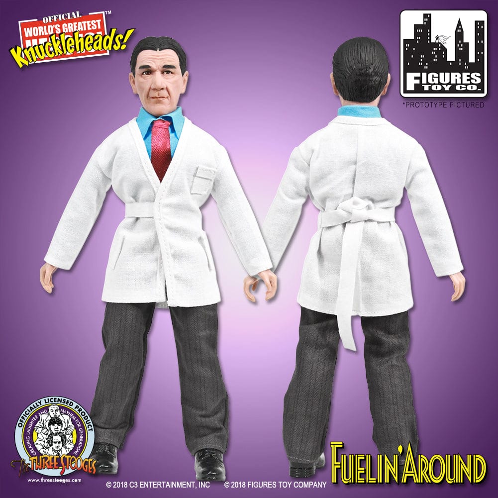 The Three Stooges 8 Inch Action Figures: Set of all 3 Fuelin&#39; Around Figures