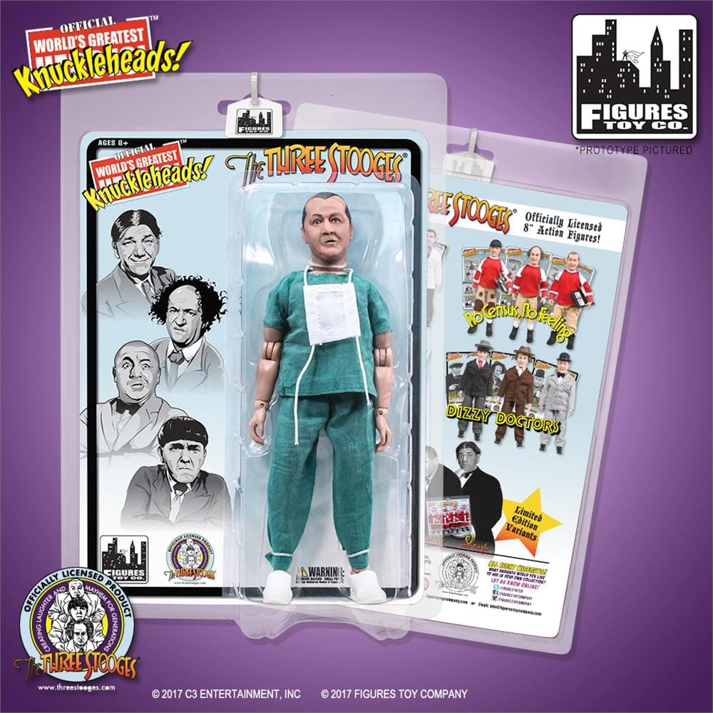 The Three Stooges 8 Inch Action Figures: Surgeon Curly