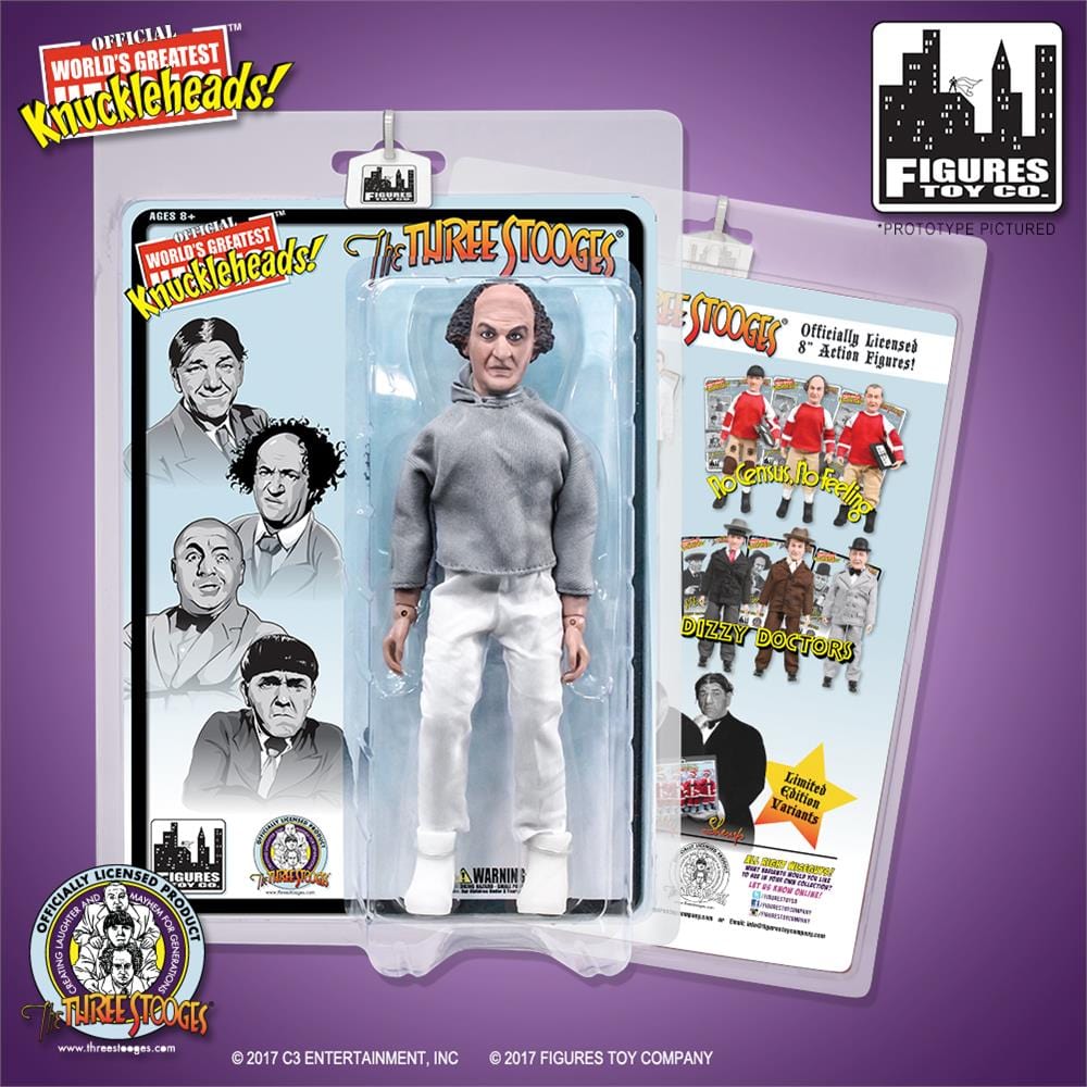 The Three Stooges 8 Inch Action Figures: Sweatshirt Larry