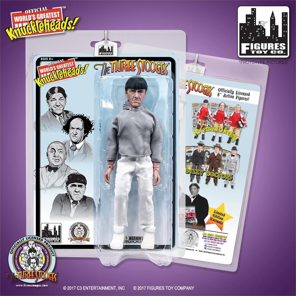 The Three Stooges 8 Inch Action Figures: Sweatshirt Moe