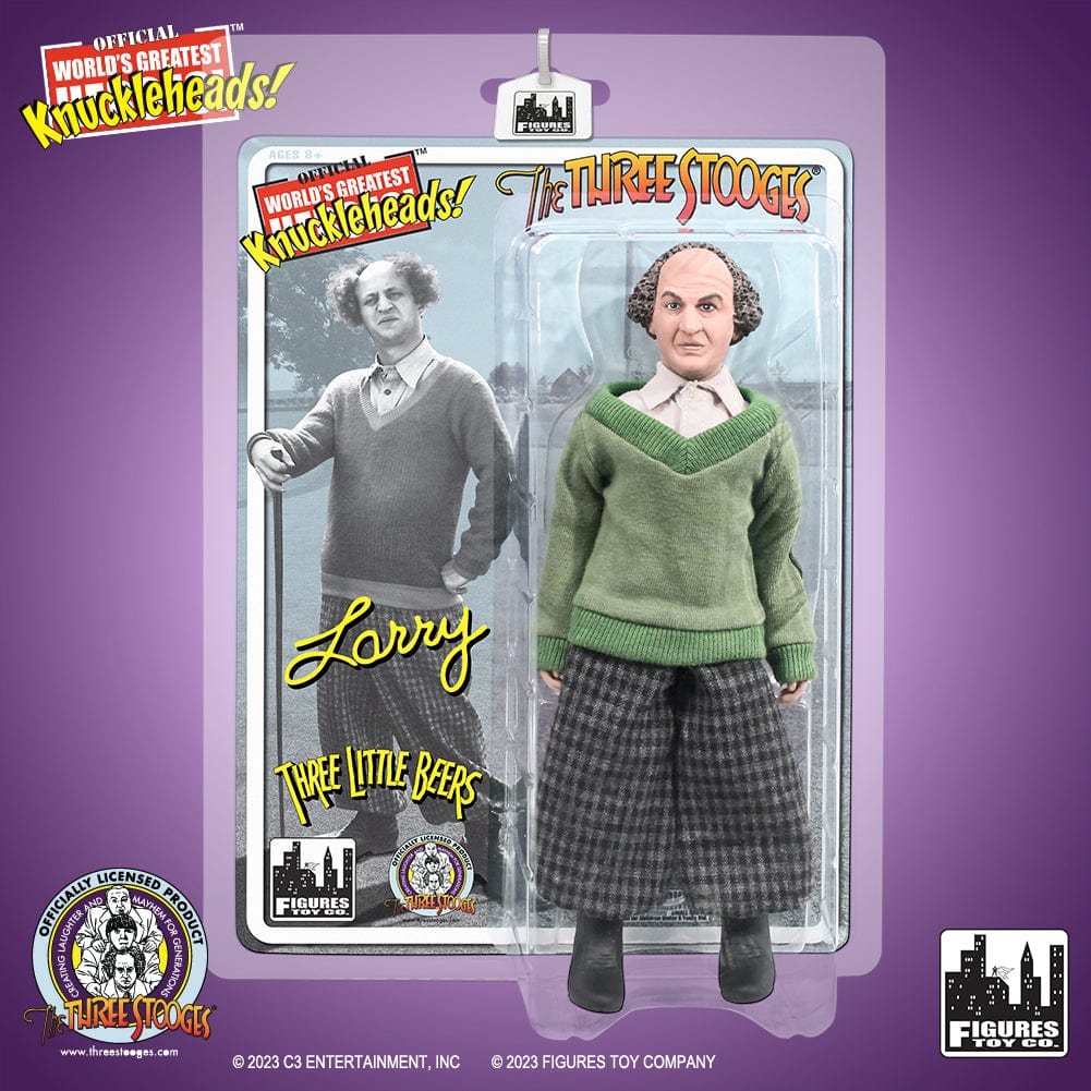 The Three Stooges 8 Inch Action Figures: Three Little Beers Larry