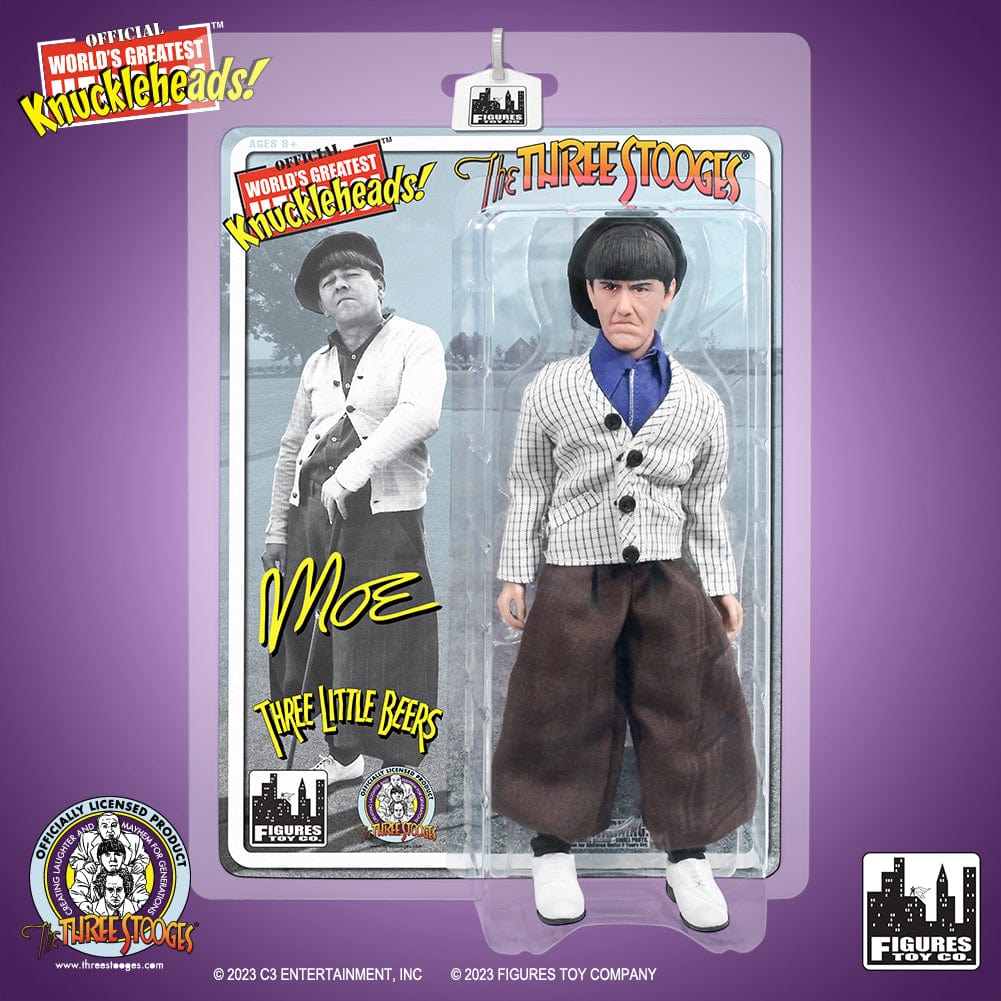 The Three Stooges 8 Inch Action Figures: Three Little Beers Moe