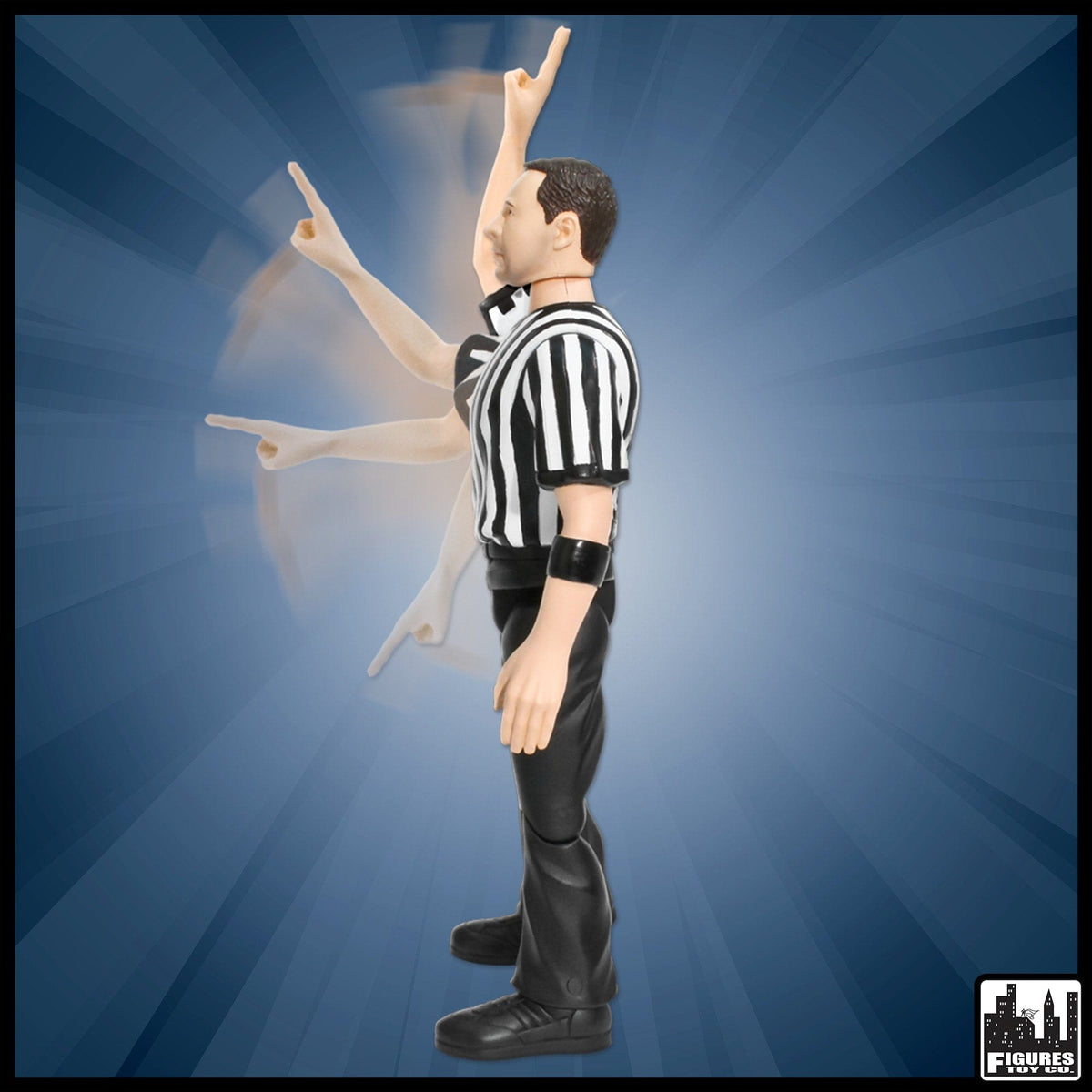 Three Counting and Talking Wrestling Referee Action Figure