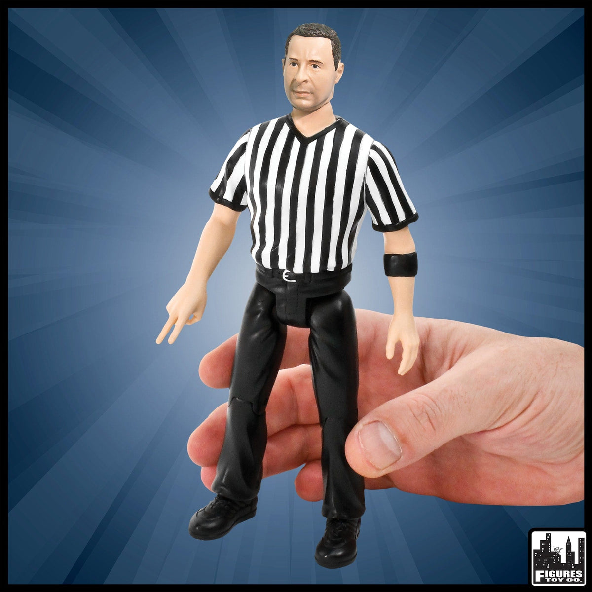 Three Counting and Talking Wrestling Referee Action Figure