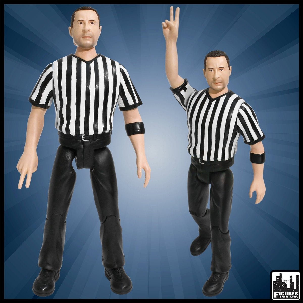 Three Counting and Talking Wrestling Referee Action Figure