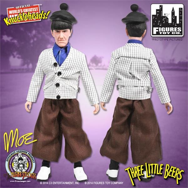 Three Stooges 8 Inch Action Figures: Loose In Factory Bag