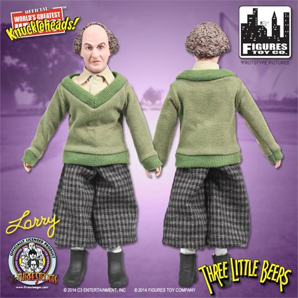 Three Stooges 8 Inch Action Figures: Loose In Factory Bag