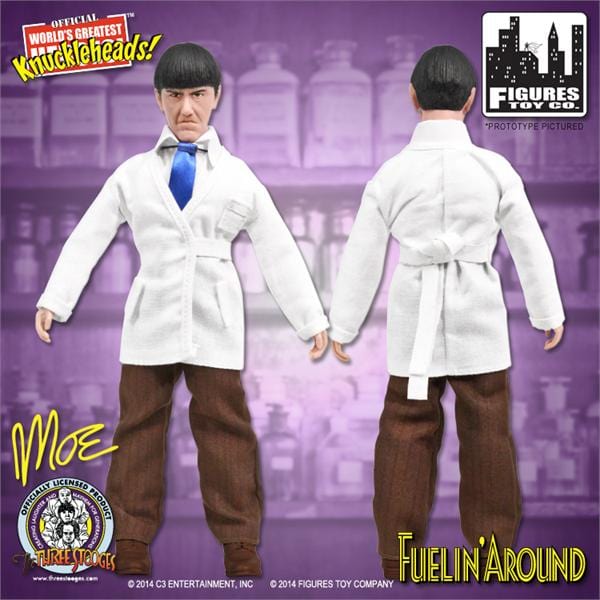 Three Stooges 8 Inch Action Figures: Loose In Factory Bag