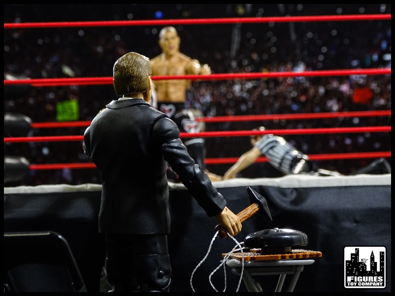 Timekeeper Bell & Hammer for WWE & AEW Wrestling Action Figures ...