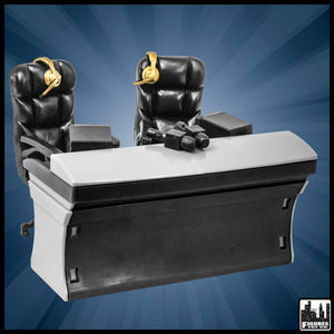 ULTIMATE Black Commentator Table Playset for WWE Wrestling Figures ...
