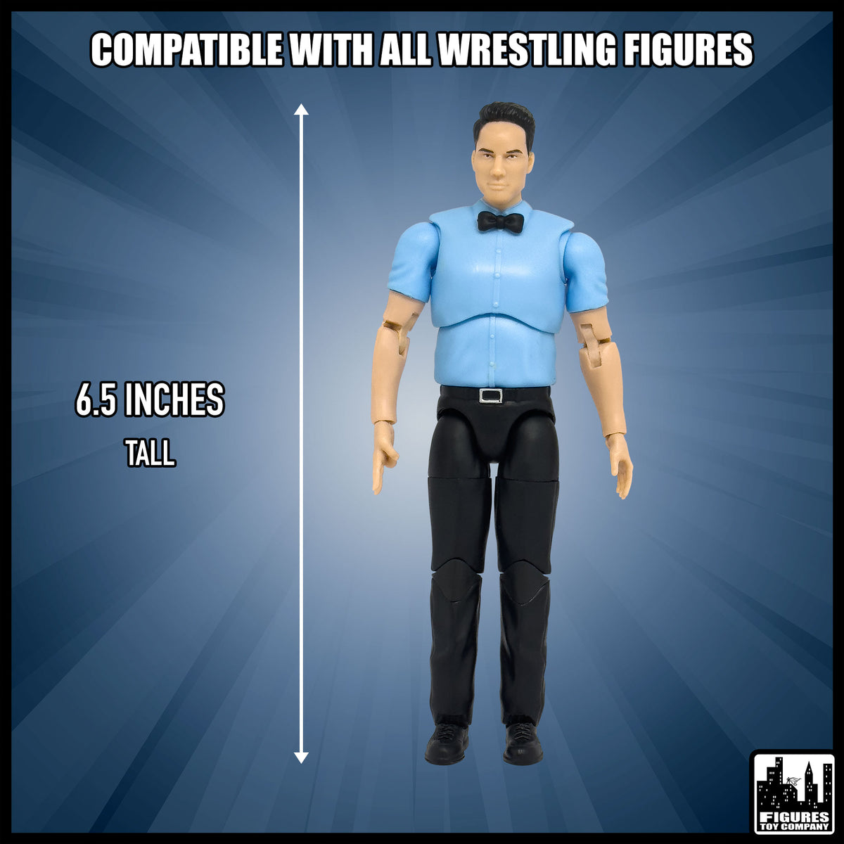 Ultimate classic referee action figure — size and compatibility guide.