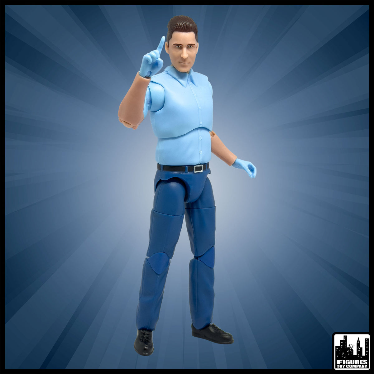 Ultimate EMT Ambulance Driver With Deluxe Articulation for wrestling figures — alternate pose.