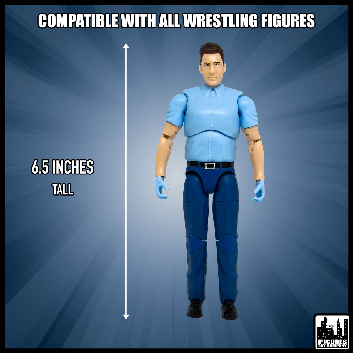 Ultimate EMT Ambulance Driver With Deluxe Articulation for wrestling figures — size and compatibility guide.